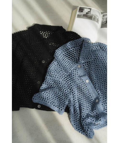 crochet knit shirt（シャツ/ブラウス）｜Knuth Marf