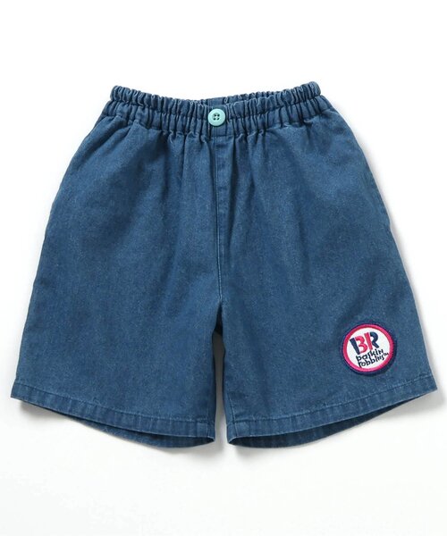 apres les cours(アプレレクール)の「サーティワン デニム・ストライプハーフパンツ(その他パンツ・キッズ・インディゴブルー/ミント/ピンク・80/90/100/110/120/130/140)」の20枚目の写真