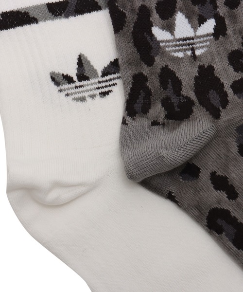 adidas LEO CREW S 2P / アディダス LEO クルー ソックス 2P