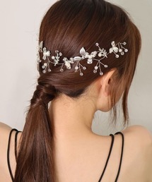 CEMONEMO(セモネモ)のパール メタルフラワー ヘッドドレス ヘアピンセット(ヘアピン)