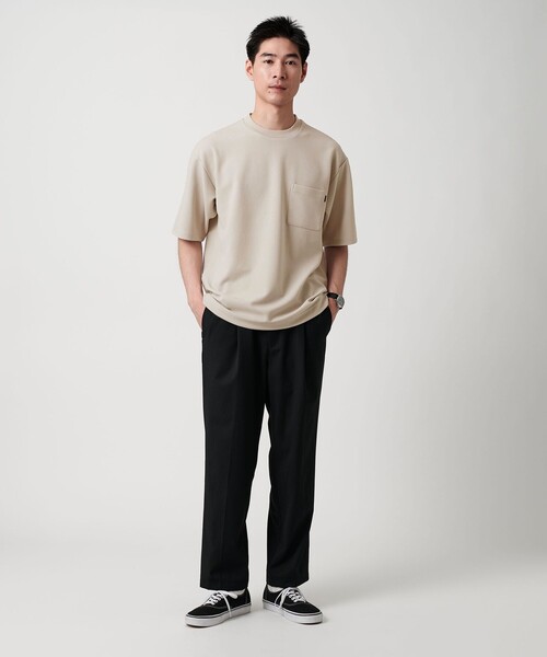 green label relaxing(グリーンレーベルリラクシング)の「【WEB限定】JUST fit アムンゼン ファンクション 半袖 Tシャツ(Tシャツ/カットソー・メンズ・ブラック/ネイビー/ライトグレー・XL/S/M/L)」の6枚目の写真