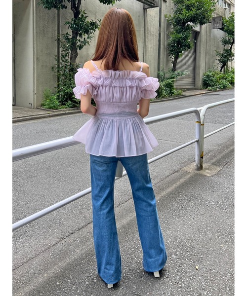 オフショルフリルブラウス（シャツ/ブラウス）｜SNIDEL