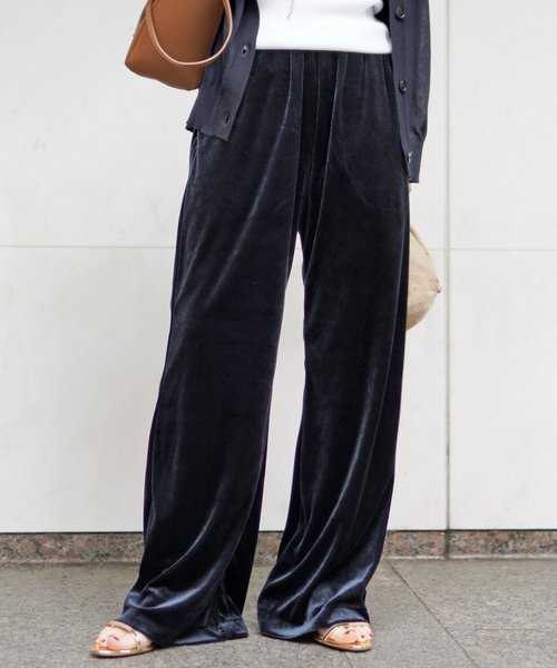 ベロアイージーパンツ（スラックス）｜EVERYDAY I LIKE.（エヴリディ