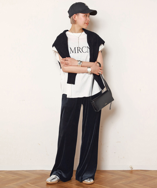 ベロアイージーパンツ（スラックス）｜EVERYDAY I LIKE.（エヴリディ