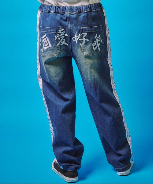 vong 様　JACKROSE ジャックローズ　ダメージ　フレア　デニムパンツ セール】ペイントダメージデニム（デニムパンツ）｜JACKROSE