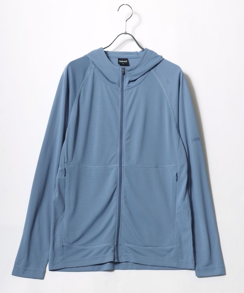 DISCUS（ディスカス）の「DISCUS/ディスカス UVカット 吸汗速乾 テック ワンポイントロゴ フルジップパーカーフーディー レディース メンズ（パーカー・メンズ・グレー系その他/ネイビー/スミクロ/グリーン系その他/ブルー系その他・M/L/LL）」の12枚目の写真