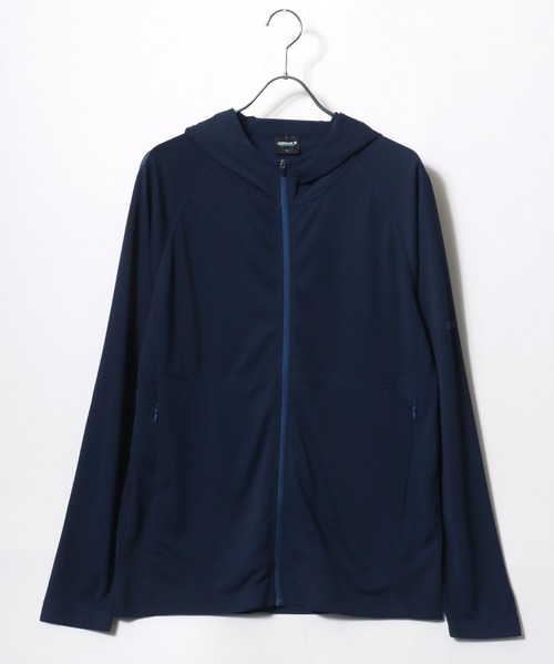 DISCUS（ディスカス）の「DISCUS/ディスカス UVカット 吸汗速乾 テック ワンポイントロゴ フルジップパーカーフーディー レディース メンズ（パーカー・メンズ・グレー系その他/ネイビー/スミクロ/グリーン系その他/ブルー系その他・M/L/LL）」の14枚目の写真