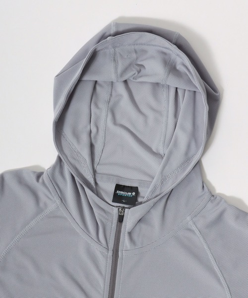 DISCUS（ディスカス）の「DISCUS/ディスカス UVカット 吸汗速乾 テック ワンポイントロゴ フルジップパーカーフーディー レディース メンズ（パーカー・メンズ・グレー系その他/ネイビー/スミクロ/グリーン系その他/ブルー系その他・M/L/LL）」の17枚目の写真