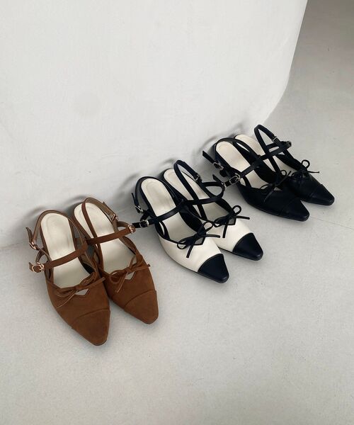 MAJESTIC LEGON(マジェスティックレゴン)の「ポインテッドリボンミュール(その他シューズ・レディース・ブラック/ブラック系その他/ブラウン/アイボリー・SMALL/MEDIUM/LARGE/X-LARGE)」の4枚目の写真