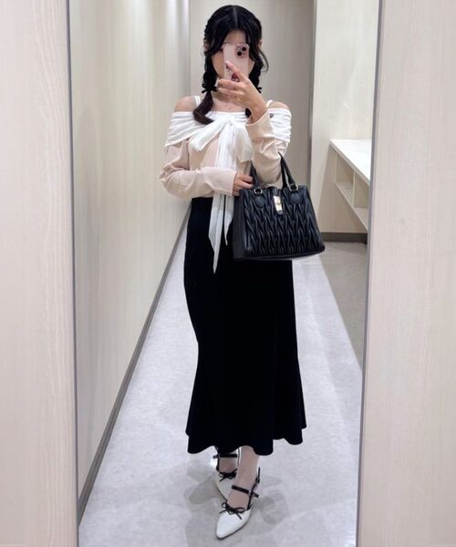 MAJESTIC LEGON(マジェスティックレゴン)の「ポインテッドリボンミュール(その他シューズ・レディース・ブラック/ブラック系その他/ブラウン/アイボリー・SMALL/MEDIUM/LARGE/X-LARGE)」の5枚目の写真