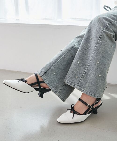 MAJESTIC LEGON(マジェスティックレゴン)の「ポインテッドリボンミュール(その他シューズ・レディース・ブラック/ブラック系その他/ブラウン/アイボリー・SMALL/MEDIUM/LARGE/X-LARGE)」の8枚目の写真