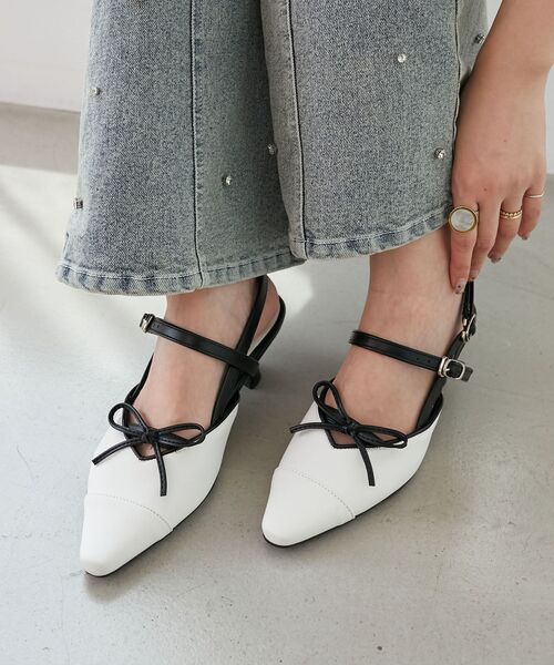 MAJESTIC LEGON(マジェスティックレゴン)の「ポインテッドリボンミュール(その他シューズ・レディース・ブラック/ブラック系その他/ブラウン/アイボリー・SMALL/MEDIUM/LARGE/X-LARGE)」の9枚目の写真