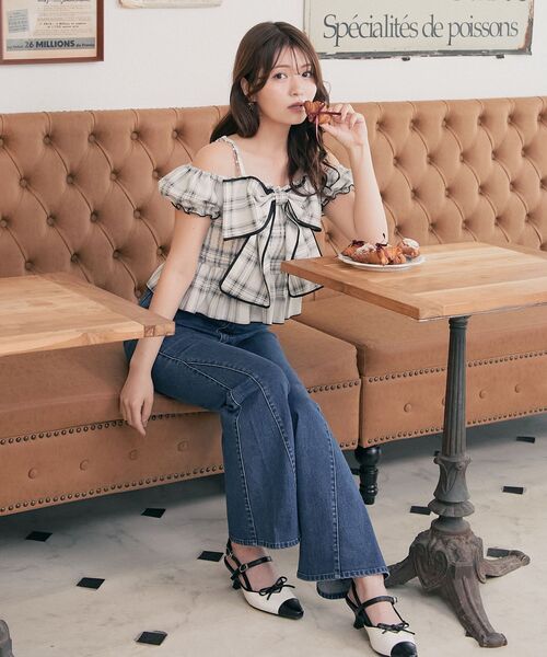 MAJESTIC LEGON(マジェスティックレゴン)の「ポインテッドリボンミュール(その他シューズ・レディース・ブラック/ブラック系その他/ブラウン/アイボリー・SMALL/MEDIUM/LARGE/X-LARGE)」の11枚目の写真