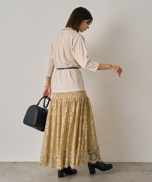 LOUNGEDRESS（ラウンジドレス）の「フットボールTシャツ（Tシャツ/カットソー・レディース・アイボリー・FREE）」の14枚目の写真