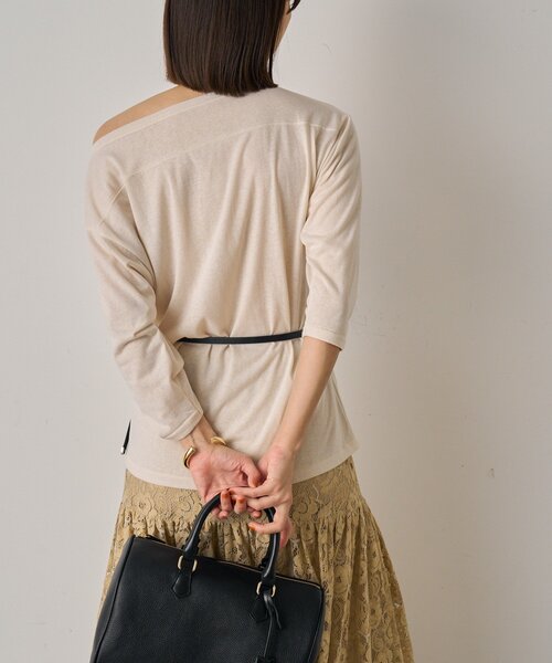 LOUNGEDRESS（ラウンジドレス）の「フットボールTシャツ（Tシャツ/カットソー・レディース・アイボリー・FREE）」の8枚目の写真