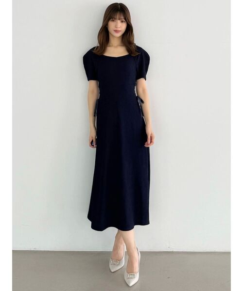 MERCURYDUO(マーキュリーデュオ)の「サイドレースアップカットワンピース(ワンピース・レディース・ミント/ネイビー/ブラック・SMALL/MEDIUM)」の7枚目の写真
