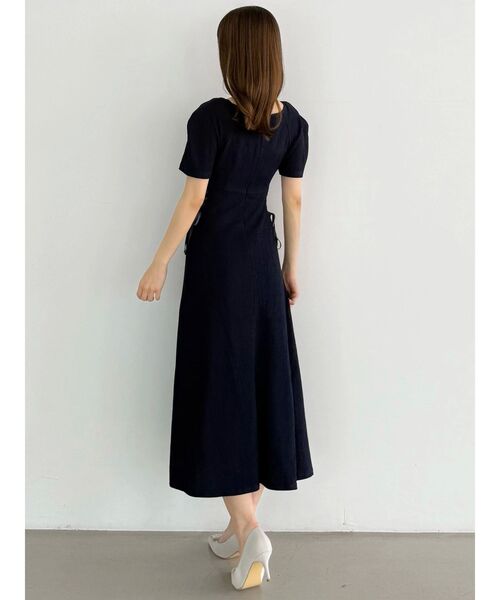 MERCURYDUO(マーキュリーデュオ)の「サイドレースアップカットワンピース(ワンピース・レディース・ミント/ネイビー/ブラック・SMALL/MEDIUM)」の8枚目の写真