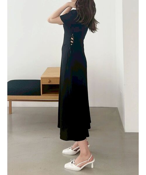 MERCURYDUO(マーキュリーデュオ)の「サイドレースアップカットワンピース(ワンピース・レディース・ミント/ネイビー/ブラック・SMALL/MEDIUM)」の17枚目の写真