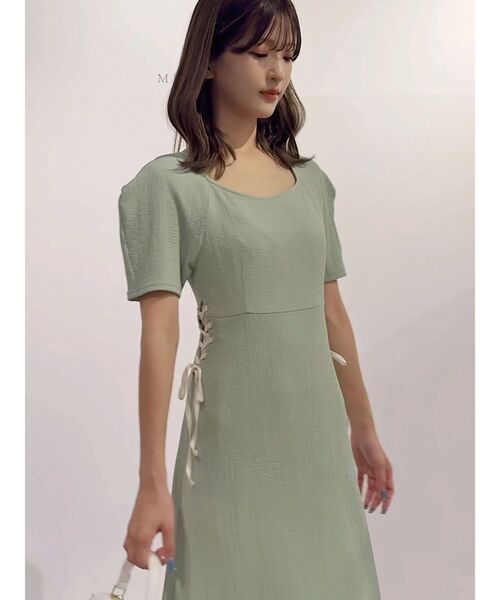 MERCURYDUO(マーキュリーデュオ)の「サイドレースアップカットワンピース(ワンピース・レディース・ミント/ネイビー/ブラック・SMALL/MEDIUM)」の20枚目の写真