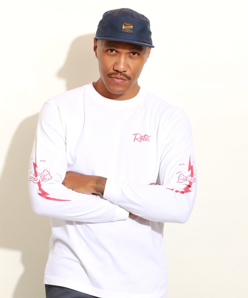 ROTAR(ローター)の「RT Ligtning LS Tee(Tシャツ/カットソー・メンズ・ホワイト/ブラック・X-LARGE/LARGE/MEDIUM/SMALL)」の1枚目の写真