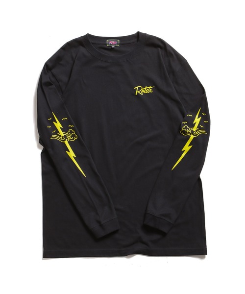 ROTAR(ローター)の「RT Ligtning LS Tee(Tシャツ/カットソー・メンズ・ホワイト/ブラック・X-LARGE/LARGE/MEDIUM/SMALL)」の2枚目の写真