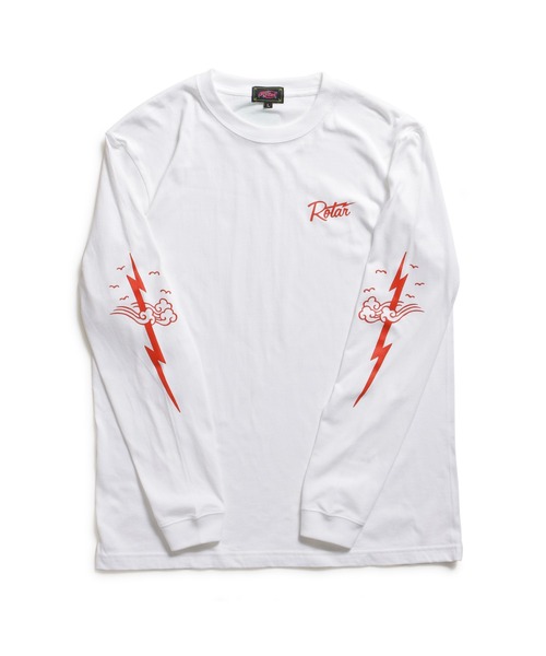 ROTAR(ローター)の「RT Ligtning LS Tee(Tシャツ/カットソー・メンズ・ホワイト/ブラック・X-LARGE/LARGE/MEDIUM/SMALL)」の4枚目の写真