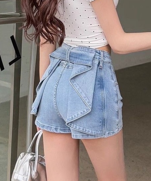 epa デニムハイウエストショートパンツ　M epa デニムハイウエストショートパンツ M - メルカリ