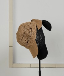 eim（エイム）の「back ribbon straw like cap / バックリボンストローライクキャップ（キャップ）」