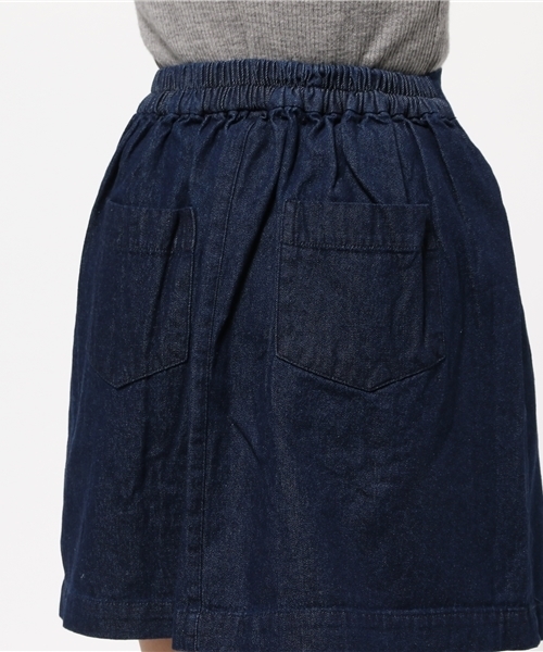 one after another NICE CLAUP（ワンアフターアナザーナイスクラップ）の「【ナイスクラップ】スエード&デニム台形スカート（スカート・レディース・ベージュ/インディゴブルー/キャメル・FREE）」の8枚目の写真