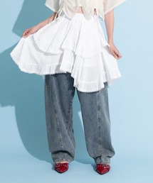 PUNYUS | アシンメトリーミニスカート(スカート)