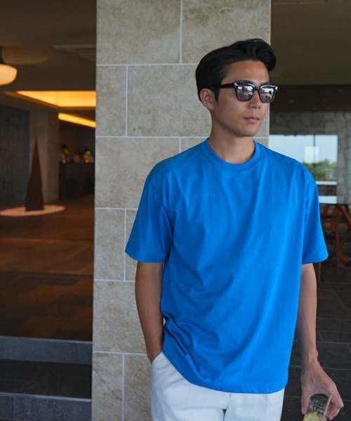 STYLISE（スタイライズ）の「【SYNQUE】THE T 01 ボックスシルエットTシャツ（Tシャツ/カットソー・メンズ・ホワイト/グリーン/ブラック/チャコール/ブルー/グレー/オレンジ・S/M）」の6枚目の写真