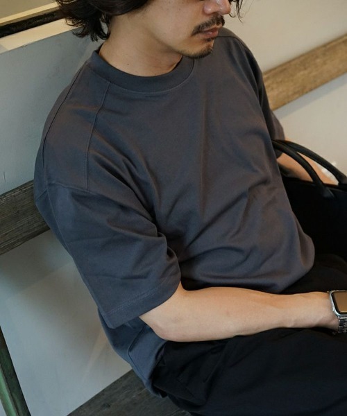 STYLISE（スタイライズ）の「【SYNQUE】THE T 01 ボックスシルエットTシャツ（Tシャツ/カットソー・メンズ・ホワイト/グリーン/ブラック/チャコール/ブルー/グレー/オレンジ・S/M）」の16枚目の写真