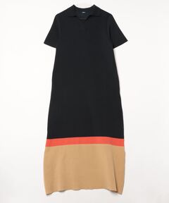 セール】スキッパー衿ロングニットワンピース（ワンピース