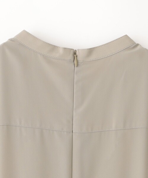 MACKINTOSH PHILOSOPHY(マッキントッシュ フィロソフィー)の「スタンドカラーギャザーワンピース(ワンピース・レディース・ブラック/ベージュ・38)」の8枚目の写真