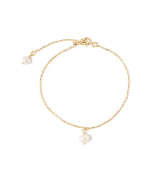 BEAMS BOY(ビームスボーイ)の「淡水パール スライド ブレスレット(ブレスレット・レディース・ゴールド/シルバー・ONE SIZE)」の2枚目の写真