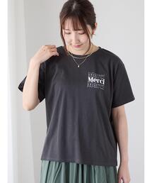 Te chichi TERRASSE（テチチテラス）の「【接触冷感】ワンポイントロゴTシャツ（Tシャツ/カットソー）」