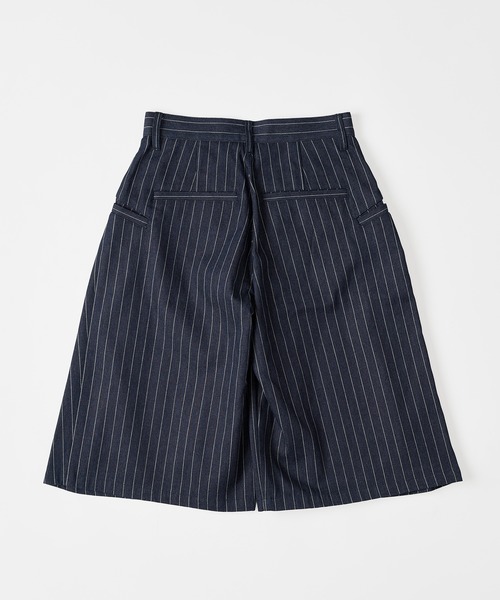 WISH FOR EVER（ウィッシュフォーエバー）の「ASSORT CROSS TUCK BAGGY SHORTS / アソートクロスタックバギーショーツ（その他パンツ・メンズ・グレー/グレー×ホワイト/ネイビー×ホワイト・SMALL/MEDIUM/LARGE）」の7枚目の写真