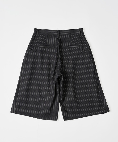 WISH FOR EVER（ウィッシュフォーエバー）の「ASSORT CROSS TUCK BAGGY SHORTS / アソートクロスタックバギーショーツ（その他パンツ・メンズ・グレー/グレー×ホワイト/ネイビー×ホワイト・SMALL/MEDIUM/LARGE）」の5枚目の写真