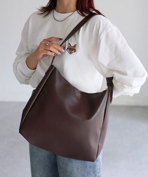 Riberry（リベリー）の「【ポーチ付き】ワンハンドルトートバッグ（トートバッグ・レディース・ブラック/ブラウン/ホワイト・FREE）」の16枚目の写真