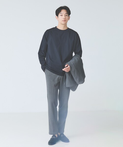 ABAHOUSE GRAY(アバハウスグレイ)の「【速乾 / DRY MAX】長袖Tシャツ(Tシャツ/カットソー・メンズ・ブラック/ホワイト/チャコールグレー/グレイッシュベージュ/グレイッシュブルー・46/48/50)」の16枚目の写真