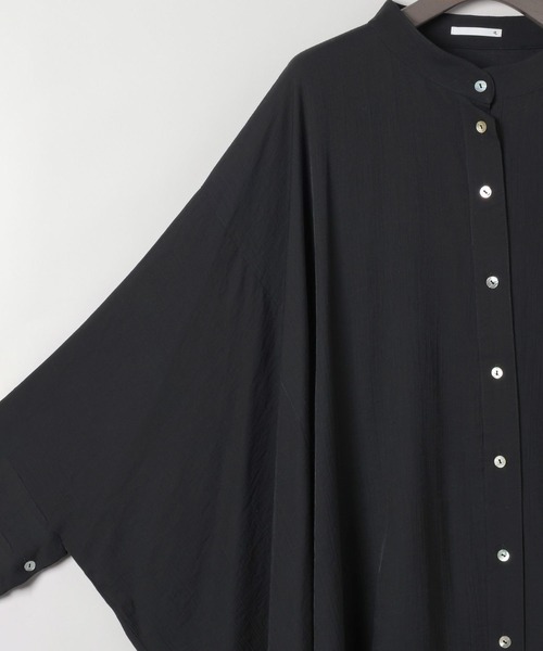 eL（エル）の「【eL】Large Shirts Mini One-piece/582475（ワンピース・レディース・ブラック/オフホワイト・FREE）」の18枚目の写真