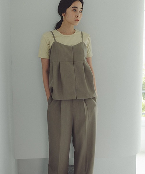 studio CLIP(スタディオクリップ)の「【daily CLIP】キャミソールビスチェ(キャミソール・レディース・チャコール/ベージュ・FREE)」の8枚目の写真