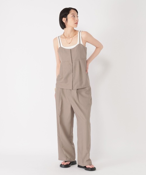 studio CLIP(スタディオクリップ)の「【daily CLIP】キャミソールビスチェ(キャミソール・レディース・チャコール/ベージュ・FREE)」の13枚目の写真