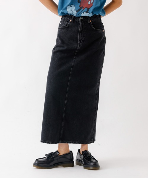 SOMETHING（サムシング）の「【SOMETHING/サムシング】VINTAGE LG スカート/デニム/ロング丈/ストレート/Iラインシルエット【WEB限定】（デニムスカート・レディース・インディゴブルー/ブラック・M/S）」の21枚目の写真