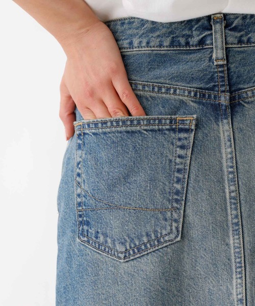 SOMETHING（サムシング）の「【SOMETHING/サムシング】VINTAGE LG スカート/デニム/ロング丈/ストレート/Iラインシルエット【WEB限定】（デニムスカート・レディース・インディゴブルー/ブラック・M/S）」の13枚目の写真