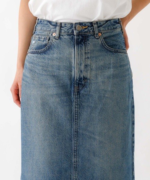 SOMETHING（サムシング）の「【SOMETHING/サムシング】VINTAGE LG スカート/デニム/ロング丈/ストレート/Iラインシルエット【WEB限定】（デニムスカート・レディース・インディゴブルー/ブラック・M/S）」の14枚目の写真