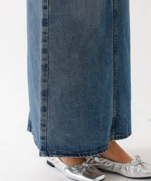 SOMETHING（サムシング）の「【SOMETHING/サムシング】VINTAGE LG スカート/デニム/ロング丈/ストレート/Iラインシルエット【WEB限定】（デニムスカート・レディース・インディゴブルー/ブラック・M/S）」の16枚目の写真