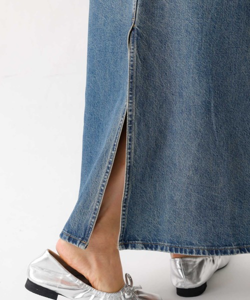 SOMETHING（サムシング）の「【SOMETHING/サムシング】VINTAGE LG スカート/デニム/ロング丈/ストレート/Iラインシルエット【WEB限定】（デニムスカート・レディース・インディゴブルー/ブラック・M/S）」の17枚目の写真