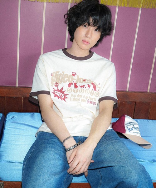 UNISEX】Video Jockey／Cat ringer T（Tシャツ/カットソー