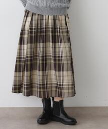 Dessin（デッサン）の「【洗える】映えチェック柄ギャザースカート（スカート）」